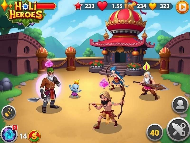 Holi Heroes Gameplay Screenshot